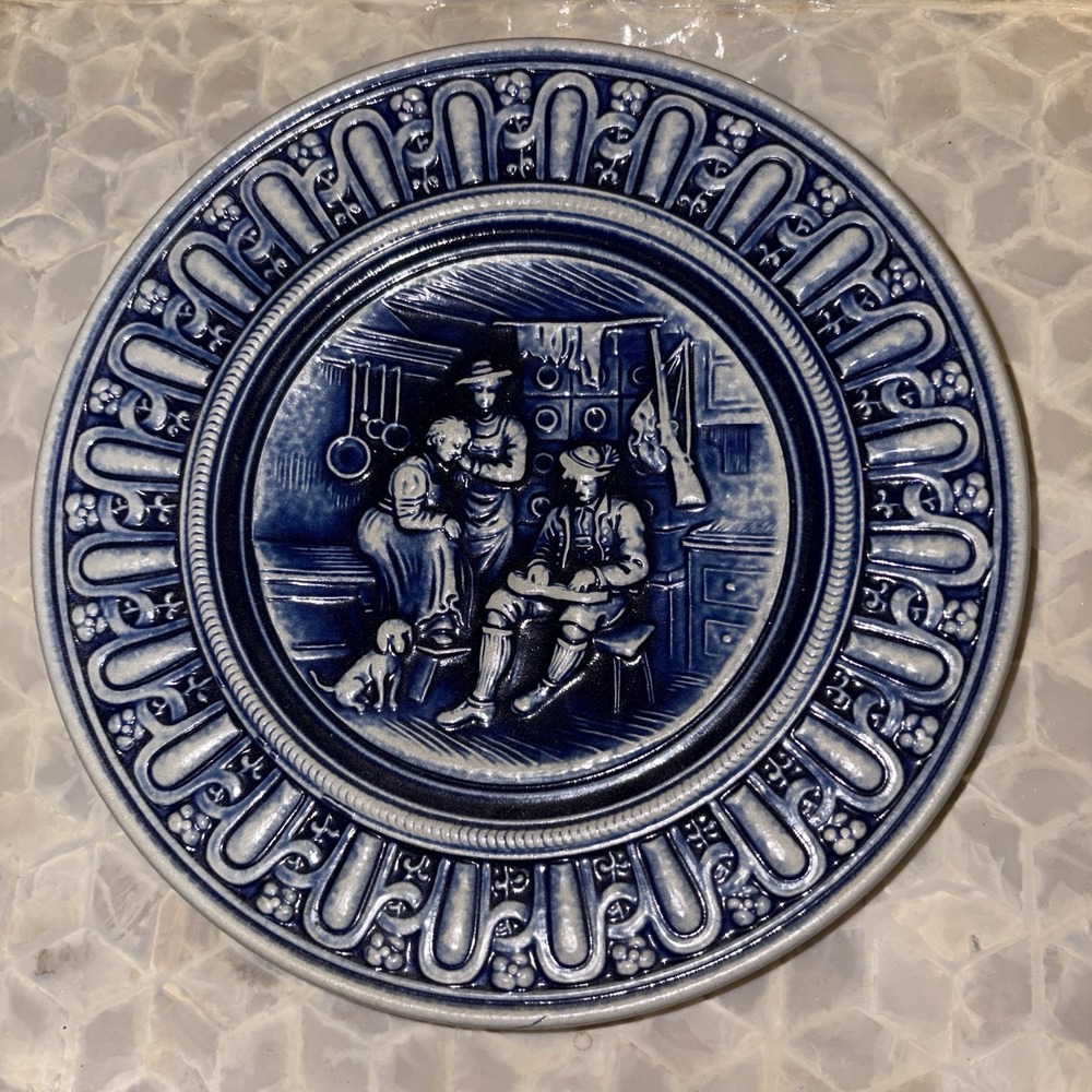Vintage Gerz Stoneware West Germany Hanging Plate 7.25''